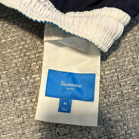 Faconnable Swim Shorts Mens Navy Azur Trunk Suit Beach Wear Medium - Picture 5 of 8